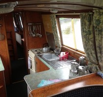 The Ginger8 canal boat