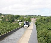 The Pontcysyllte Aqueduct on the Llangolen canal