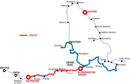The Reading And Return From Hilperton.php cruising route map